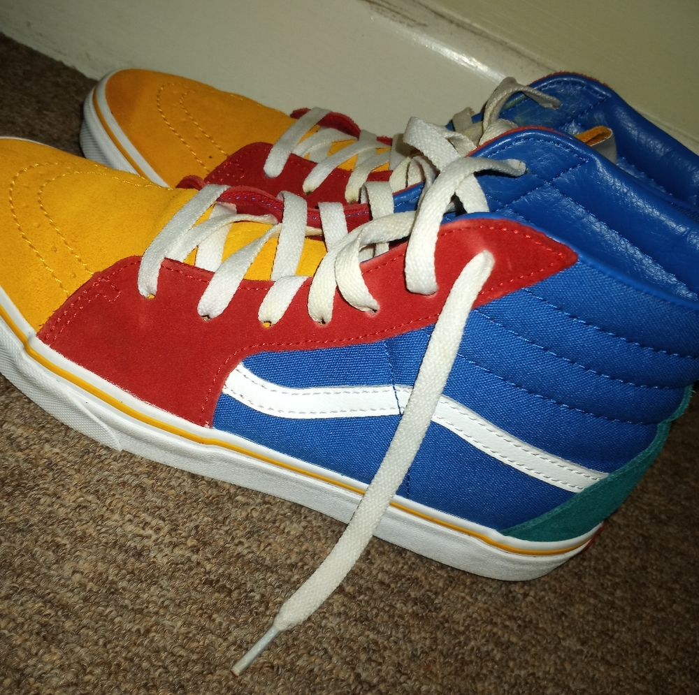 Vans Color Block Suede High Tops